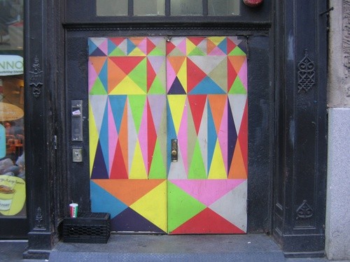 Photo:  Geometric Color Door in NYC